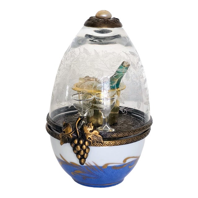 Vintage Limoges France La Gloriette Domed Egg Champagne For Sale