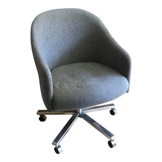 Mid Century Modern Ward Bennett Style Rolling Arm Chair For Sale