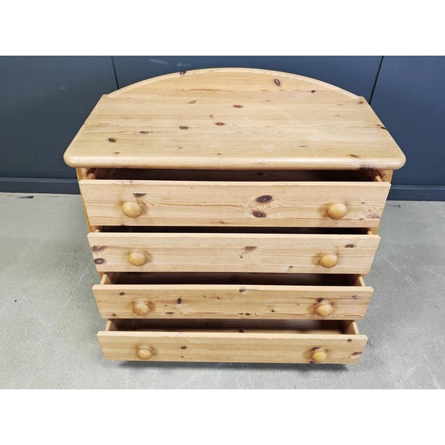 Scandinavian Pine Chest of Drawers, 1980s For Sale - Image 4 of 15
