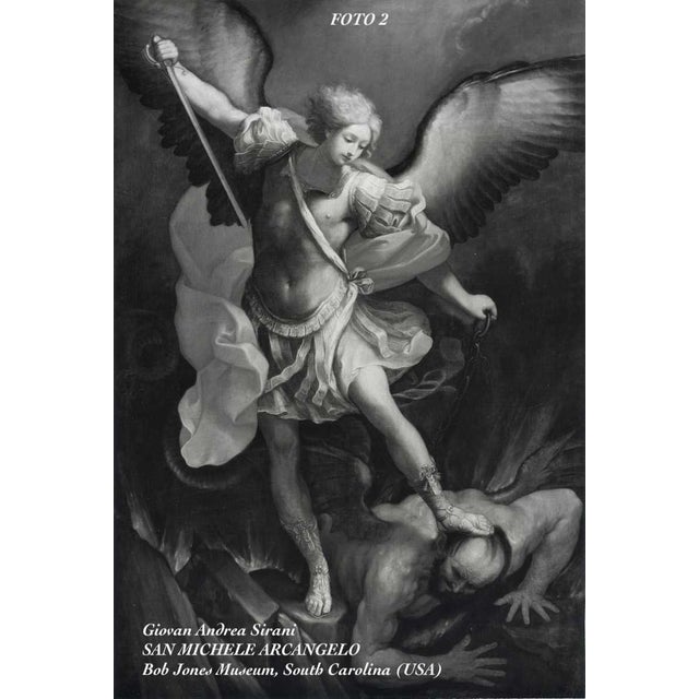 Guido Reni, Archangel Michael, 1600s-1700s, Oil on Canvas For Sale - Image 14 of 15