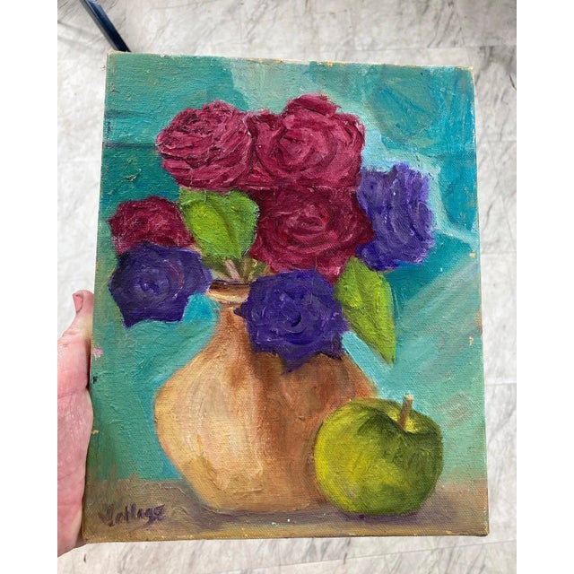 Vintage Oil on Canvas, Signed For Sale In Charleston - Image 6 of 7