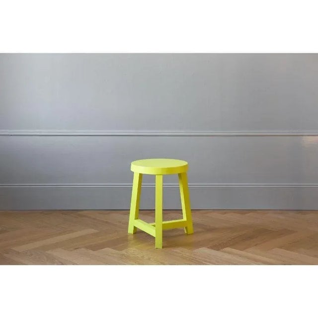 Wood Lonna Stool by Made by Choice For Sale - Image 7 of 9