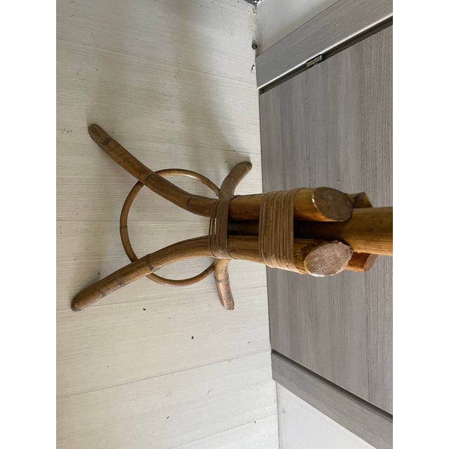 Rattan Coat Hanger, 1960s For Sale - Image 4 of 10