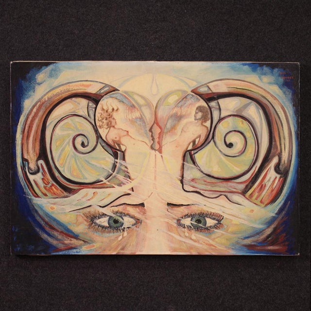 Alain Cadoret, Surrealist Composition, 1975, Oil on Canvas For Sale - Image 16 of 16