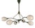 Mid-Century Chandelier with Opaline Glass from Stilnovo, Italy, 1960s For Sale