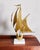 Brass Brass and Marble Sailboat Sculpture For Sale - Image 8 of 10