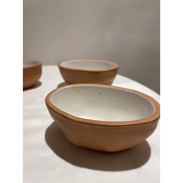 Vintage Porcelain Faux Potato Bowls by Ed Langbein - Set of 6 For Sale - Image 4 of 11