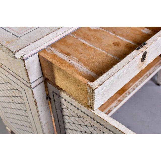 Mid 19th Century Italian Bologna Region White Painted Cabinets - Pair For Sale - Image 4 of 13