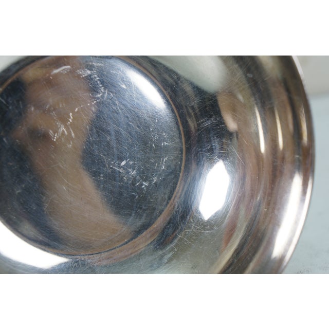 Late 20th Century Christofle France Gallia Silverplate Candy Nut Bon Bon Dish Bowl Compote 6" For Sale - Image 10 of 10