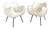 Mid-20th Century Modernism White RM58 Armchairs by Roman Modzelewski for Vzór, 2016, Set of 2 For Sale