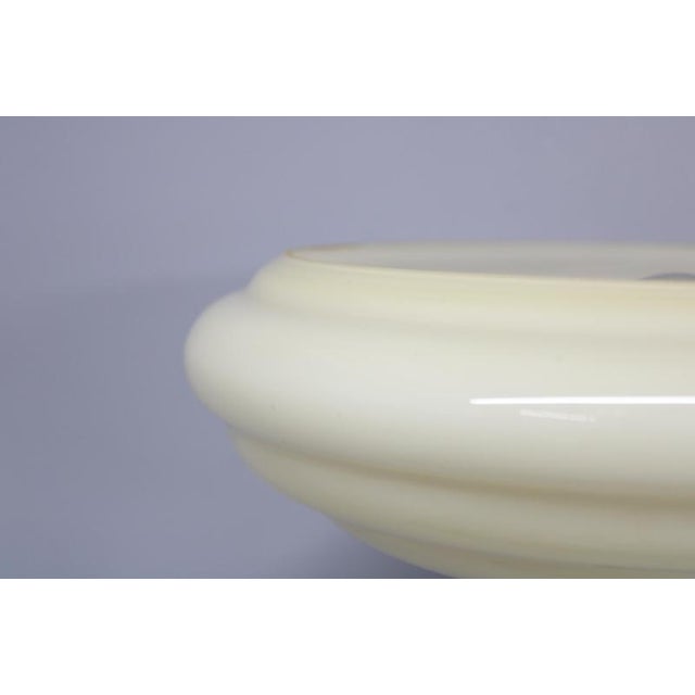 Metal Vintage Art Deco Brass Wall Lights with Opaline Glass Shades, 1940s, Set of 2 For Sale - Image 7 of 17