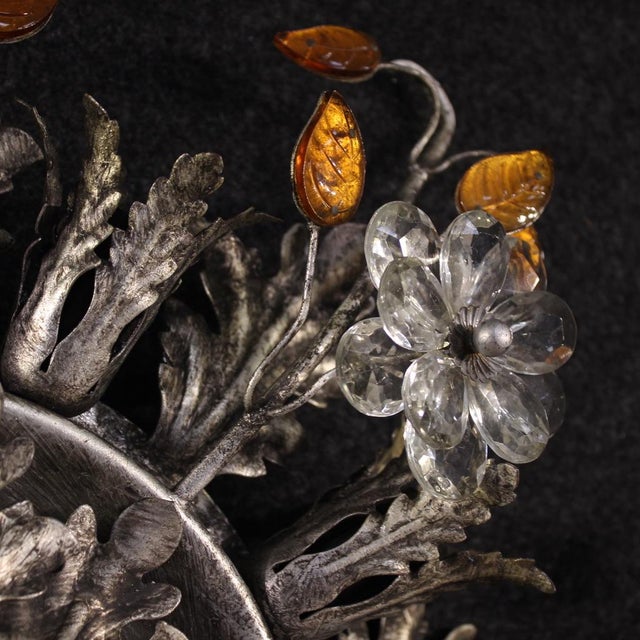 Metal Florentine Ceiling Light from Banci Firenze, 1970s For Sale - Image 7 of 15