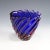 A rare Venetian art glass vase manufactured by Vetreria Archimede Seguso ca. 1950s. Thick ribbed and twisted glass in blue...
