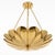 Gold Gold Shell Pendant Chandelier Light, Modern Coastal Ceiling Fixture, Elegant Gold Decor for Living Room or Dining Area For Sale - Image 8 of 14