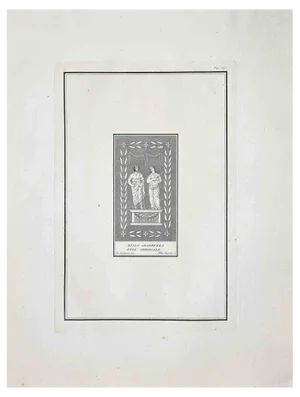 Unknown, Antiquities of Herculaneum Exposed, Original Etching, 18th Century