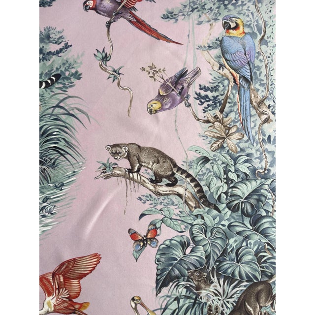 Hermès Hermès Pink Silk Scarf Équateur 1988 Robert Dallet For Sale - Image 4 of 9