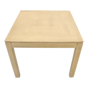 Karl Springer Embossed Leather Square Game Dining Table