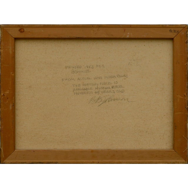 Textile Mid Century Southwest Still Life -- Hopi Relics by Berl Johnson For Sale - Image 7 of 8