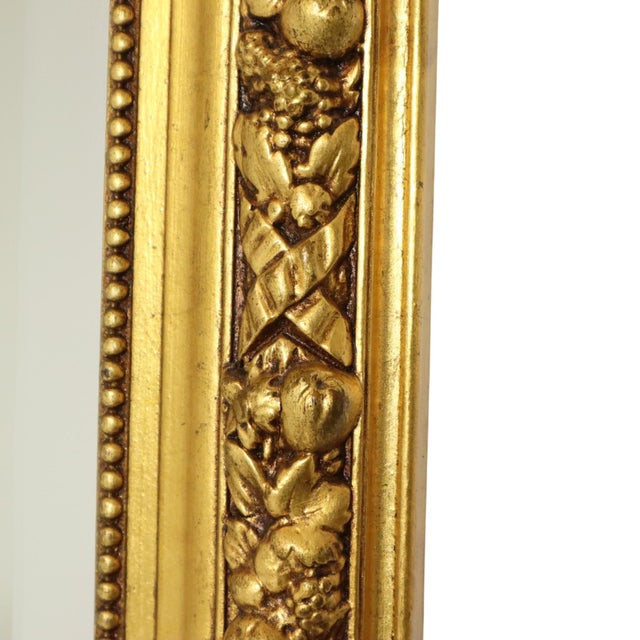 Antique French Gold Bevelled Mirror, 1890s For Sale - Image 5 of 18