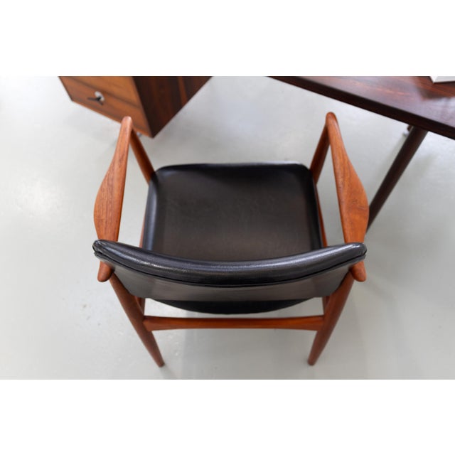 Danish Teak Captains Chair by Erik Buch for Ørum, 1960s For Sale - Image 16 of 18