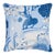 Schumacher Pearl River 22" Pillow in Blues For Sale
