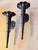 Art Deco Large Black Toleware Sconces-a Pair For Sale - Image 3 of 8