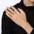 Mid 20th Century Mid Century 4ct Diamond Ring Sz 7 Marquise Cluster & Baguette Platinum Band For Sale - Image 5 of 6