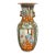 Rose Medallion Style Porcelain Vase, Vintage For Sale