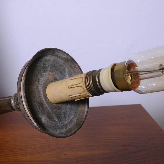 Antique 19th Century Silver-Plated Copper Torch-Holder Floor Lamp For Sale - Image 18 of 18