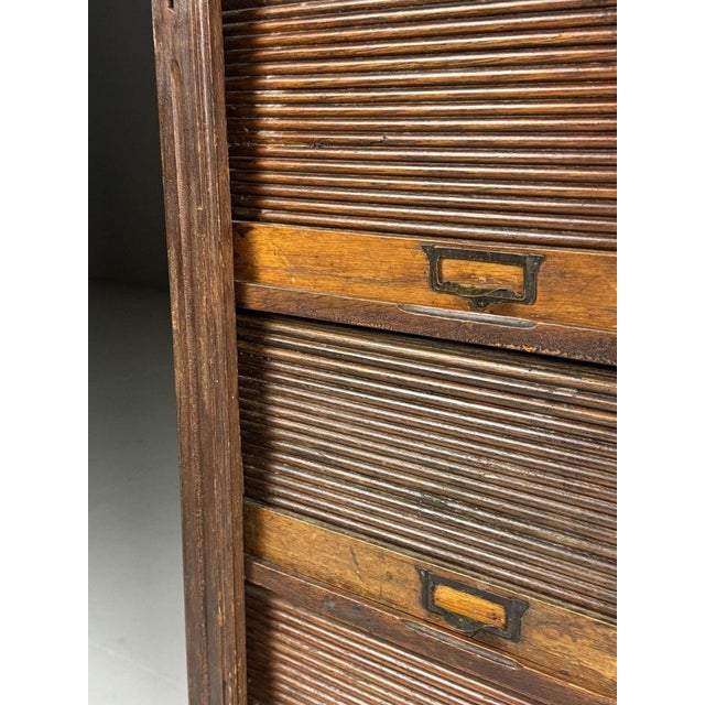Antique Filing Cabinet with Roller Shutter For Sale - Image 18 of 18