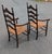 American Pair of 1960s American Colonial Revival Ladder-Back Armchairs For Sale - Image 3 of 9