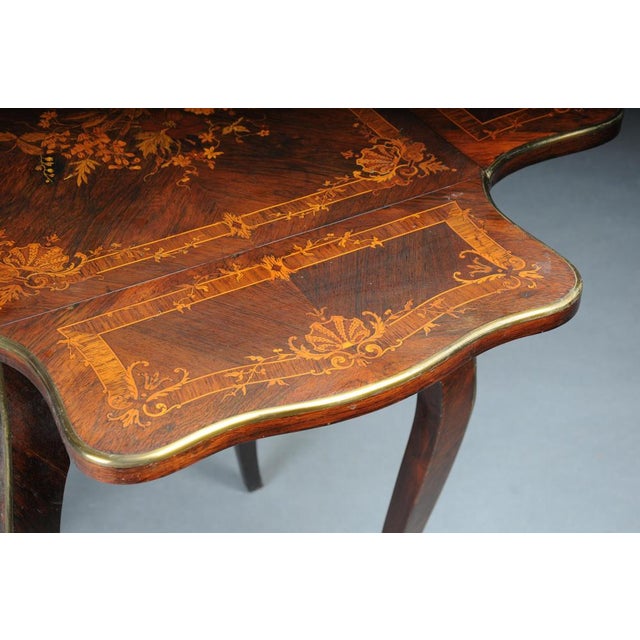 Gold Antique French Side Table, 1870 For Sale - Image 8 of 18