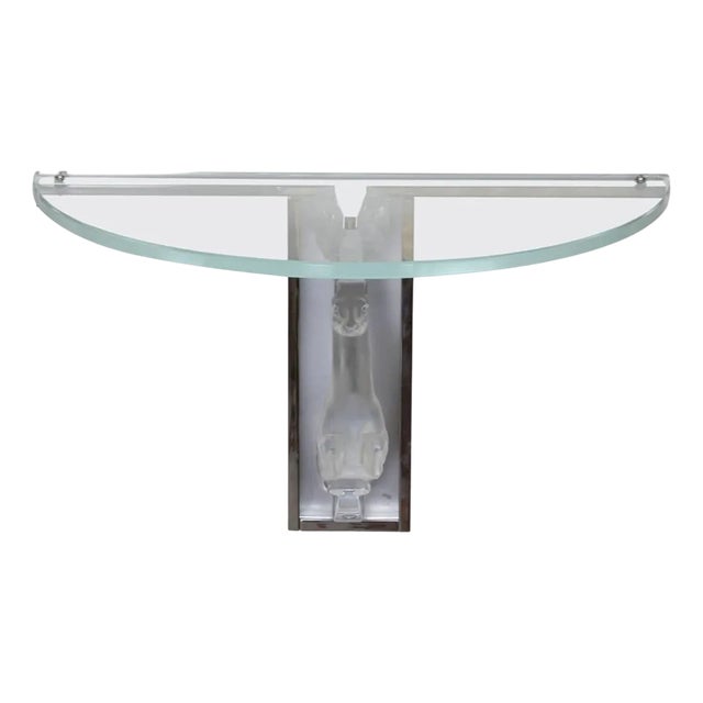 Console by Lalique, France, 1920s For Sale