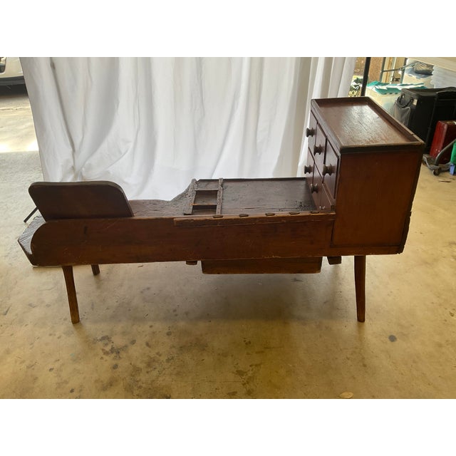 Antique 1800's Farmhouse Bench/Table For Sale - Image 13 of 17