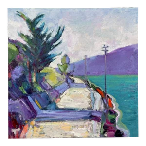 Expressionist Landscape San Francisco Bay Painting Hartman