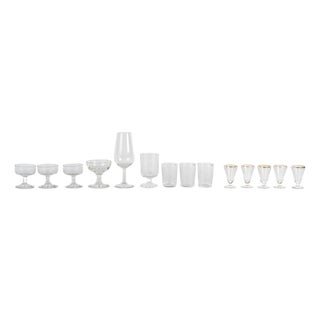 Miniature Goblets and Liqueur Glasses, Set 14 For Sale
