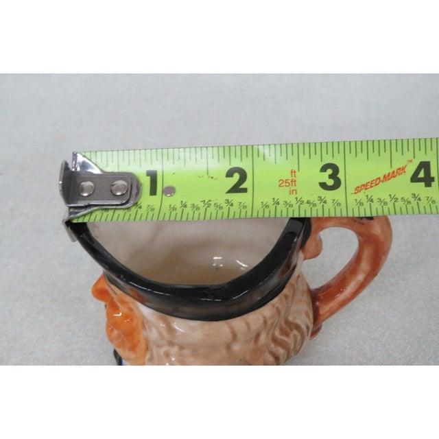 Ceramic Occupied Japan Porcelain Small Character Toby Mug For Sale - Image 7 of 12