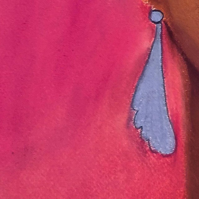 Early 21st Century 2020 “Lupita” Contemporary Expressionist Pastel Portrait Drawing on Paper by Maria Grazia Facciolà For Sale - Image 5 of 10