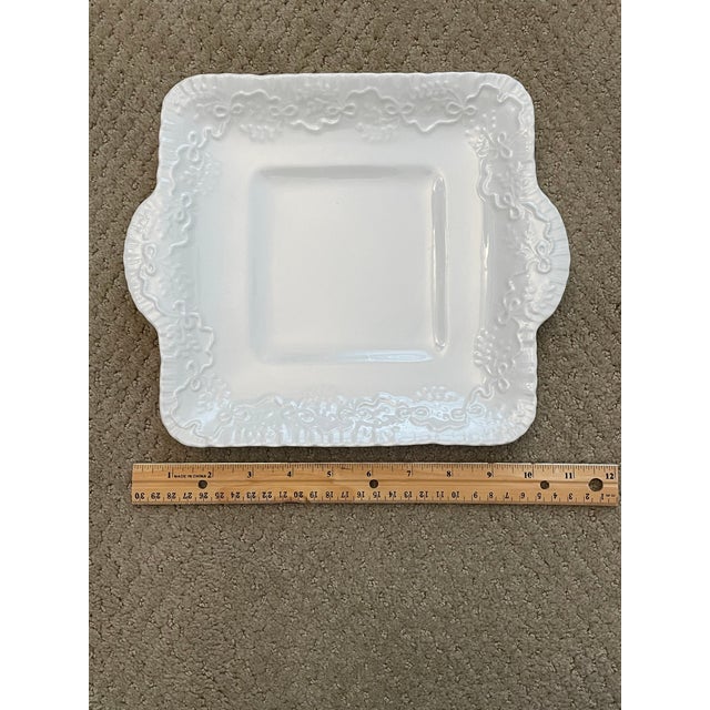 English 1990s Ralph Lauren "Claire" by Wedgwood — 45-Piece White China Set (Made in England) For Sale - Image 3 of 11
