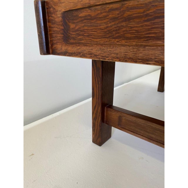 Wood Vintage Asti by Vallauris Ceramic Tile Top Coffee Table For Sale - Image 7 of 17