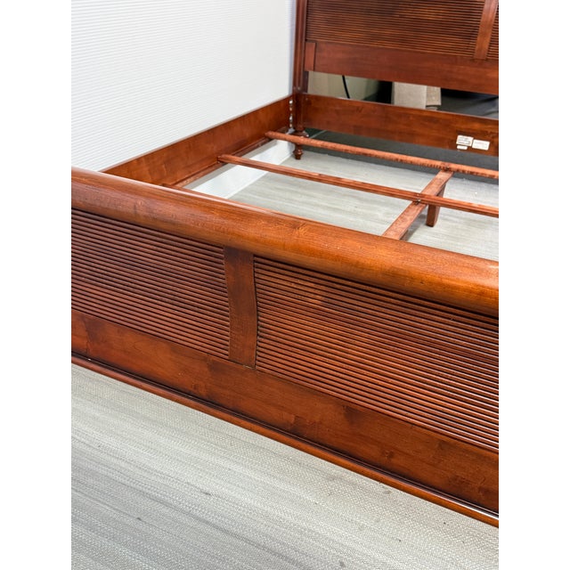 Eastern King Ethan Allen British Classics Sleigh Bed Frame For Sale In San Francisco - Image 6 of 12
