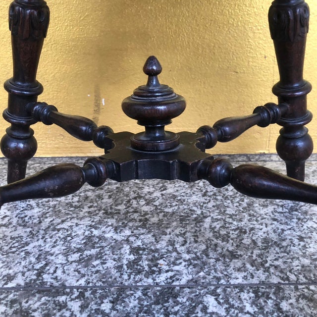 Antique Historicism Turned Stool, Early 20th Century For Sale - Image 10 of 14