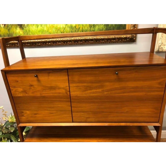 West Elm Teak Hutch/Credenza/Sideboard Chairish