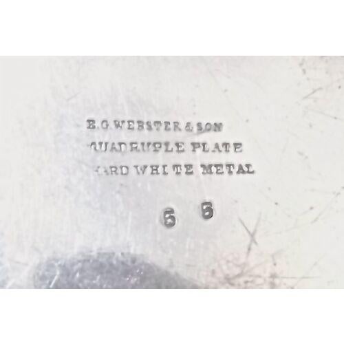 Traditional Antique Quatrefoil Metal Dish For Sale - Image 3 of 3