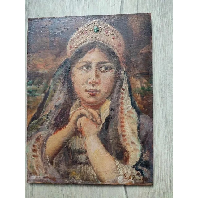 Ukrainian Girl, 1910, Oil on Panel, Framed For Sale - Image 10 of 12