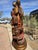 Figurative 19th Century Polychrome Figural Carved Wood Tutor and Student Displayed as Lamp For Sale - Image 3 of 5