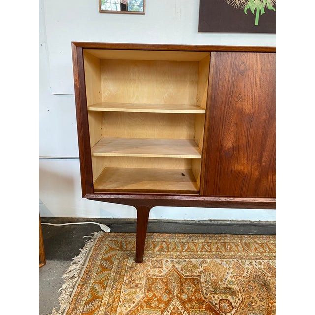 Mid 20th Century Danish Teak Sideboard With Built in Bar For Sale In New York - Image 6 of 7