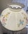 Vintage Mid Century Brass Floor Lamp Floral Hand Painted Shade For Sale - Image 10 of 11