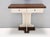Wood Postmodern Ivory Lacquered Walnut Wall Mirror and Console Table, Italy, 1970s, Set of 2 For Sale - Image 7 of 11
