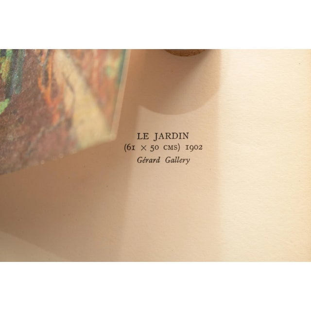 1940s 1947 After M. Vlaminck "The Garden", First Edition Period Parisian Offset Lithograph For Sale - Image 5 of 7